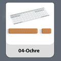 Double-sided ergonomic mouse pad with memory foam wrist support in multiple colour options
