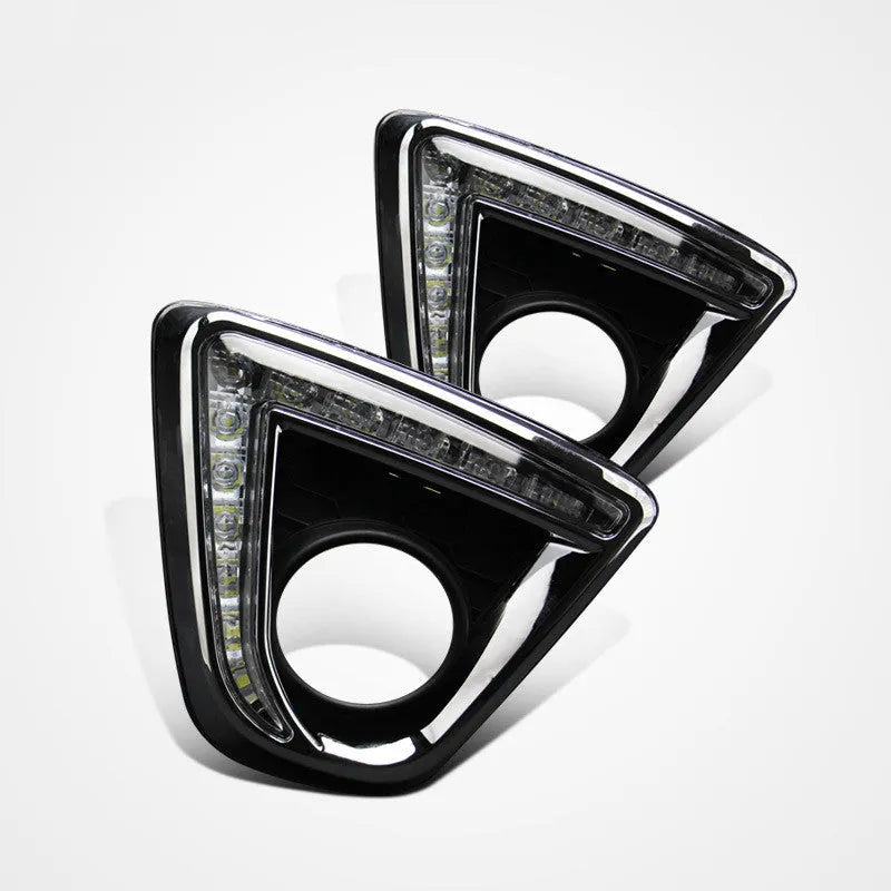 Mazda CX-5 daytime running light replacement with LED source and electroplated finish options