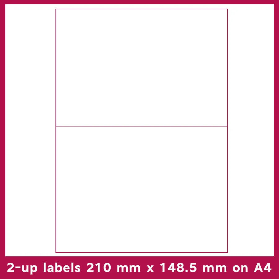 Pack of blank white A4 FBA label paper sheets showing different grid formats for barcodes.