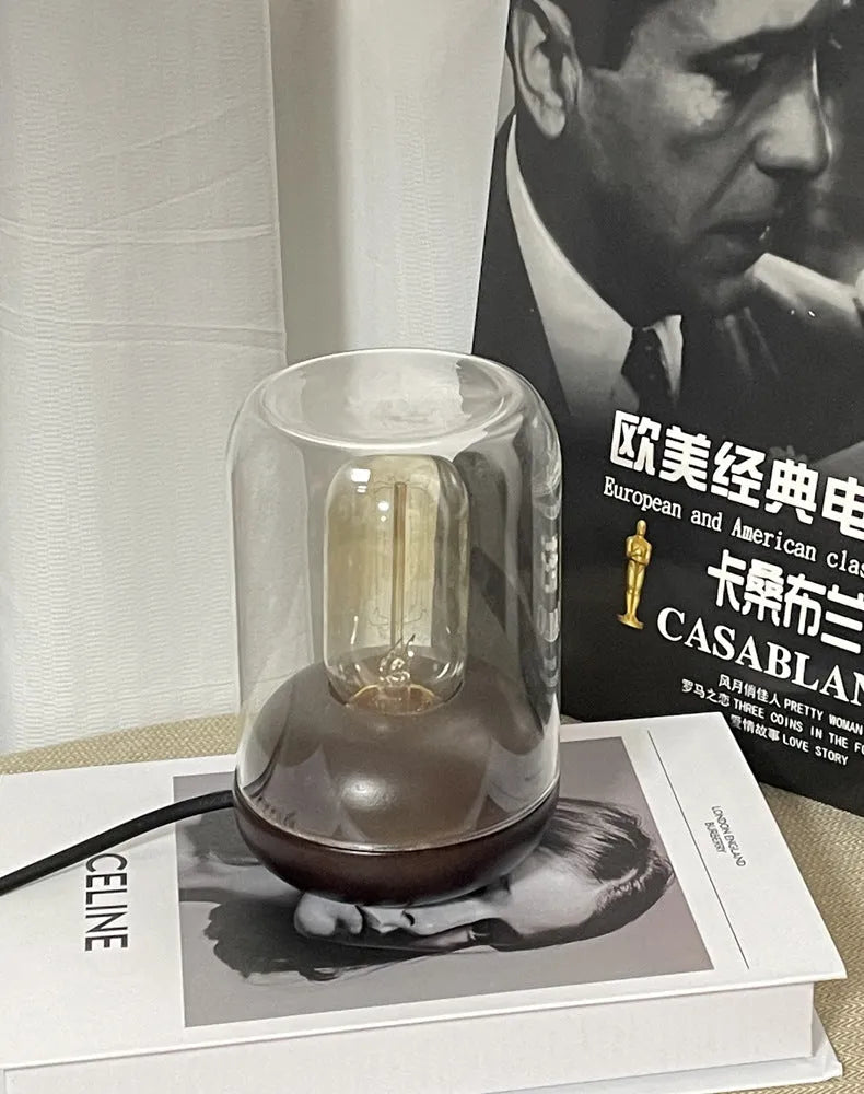 Geometric electric aromatherapy essential oil lamp with modern design for bedside lighting
