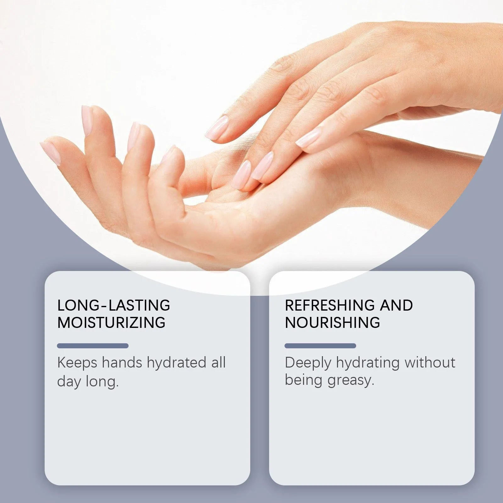 30g tube of moisturising hand cream with hyaluronic acid and shea butter.