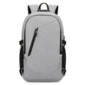 Oxford cloth computer backpack in grey, black, blue, or red with 20-35L capacity