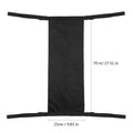 Black cylindrical outdoor wheelchair pannier bag for carrying an oxygen cylinder, made from 600D Oxford cloth.