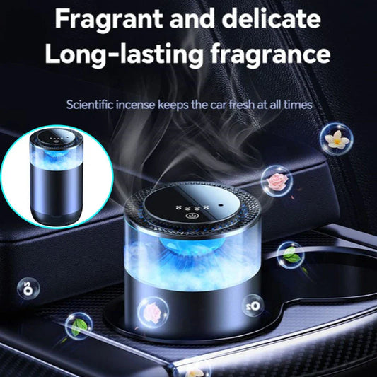 Stylish Car Aromatherapy Diffuser with Soothing Mist, Powered by Long-Lasting Battery, Intelligent Mode for Refreshing Fragrance Experiences in RVs, Trucks, and Sedans