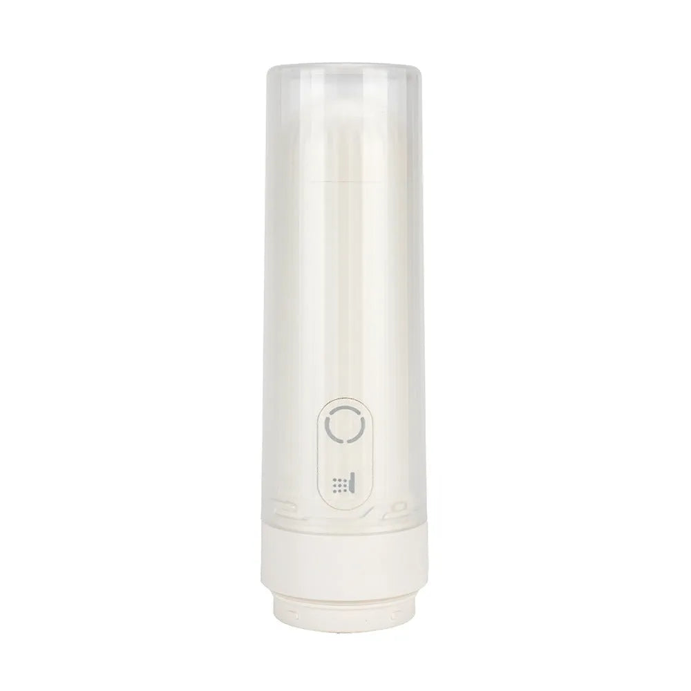 Portable waterproof electric handheld cleaning device in white with Type-C charging port
