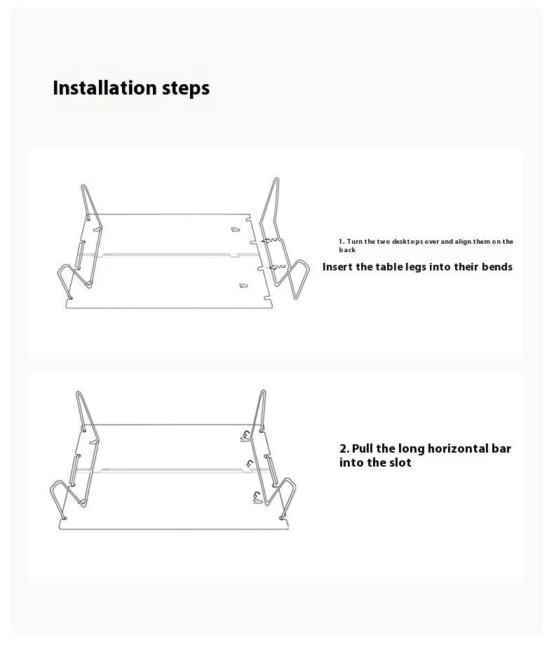 Aluminium alloy camping folding table shown in a folded position, available in black or grey colour.