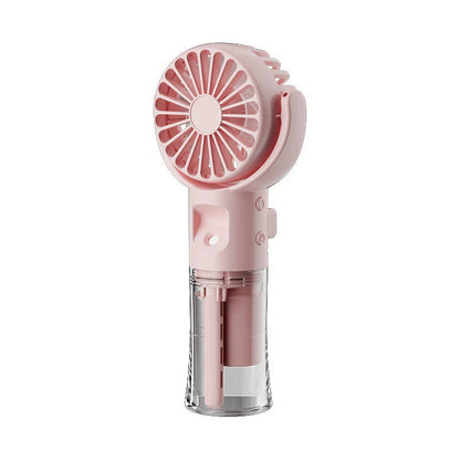 Portable Handheld Mist Fan with 4 Adjustable Wind Speed Settings for Outdoor Cooling and Hydration