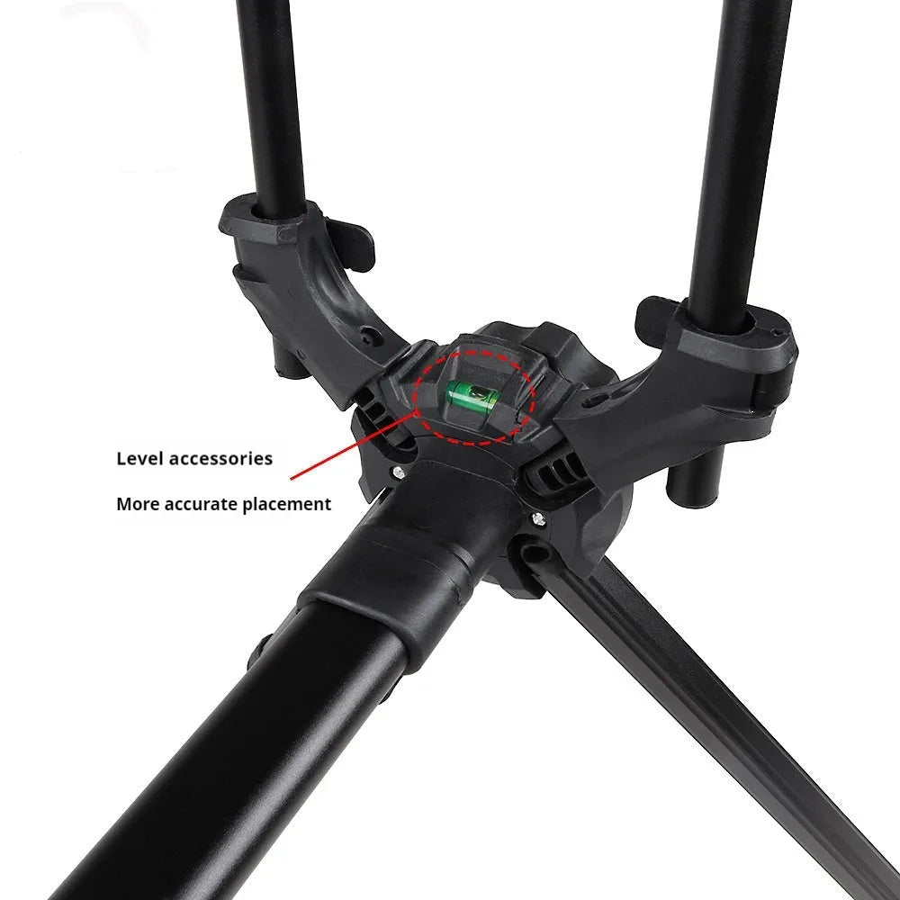 Aluminium alloy fishing rod bracket with quick installation design on a fishing rod