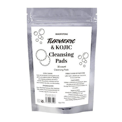 Premium Turmeric Exfoliating Cleansing Pads for Nourishing Facial Skin Care and Deep Pore Cleansing