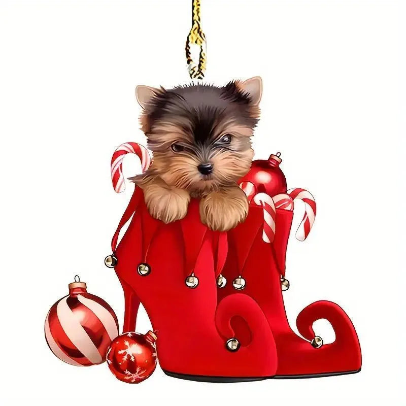 Acrylic car decorative pendant in cartoon style for vehicle interior dashboard