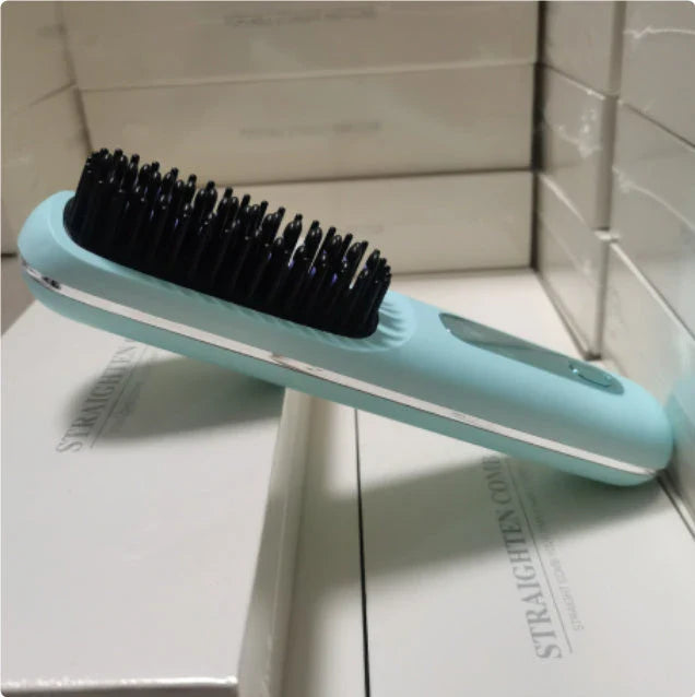 Cordless Hair Straightener Brush with Wireless Design, Advanced Heating Technology, and High-Capacity Battery for Effortless Salon-Quality Styling