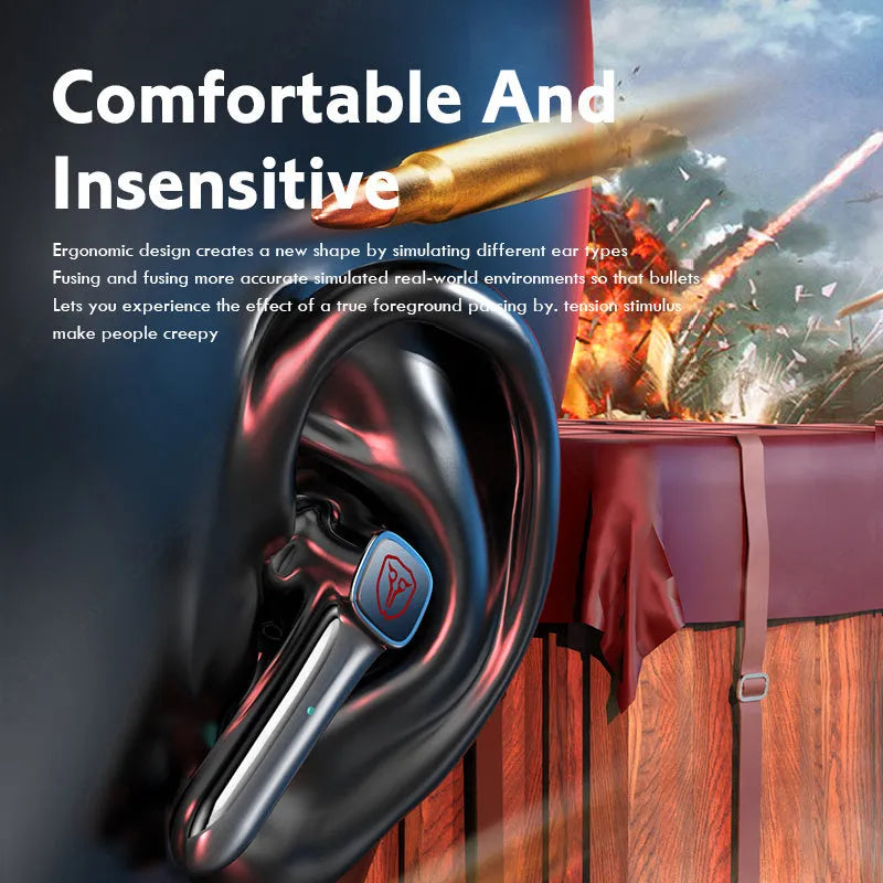 M59 style wireless Bluetooth gaming headset with low latency, shown in product image colour