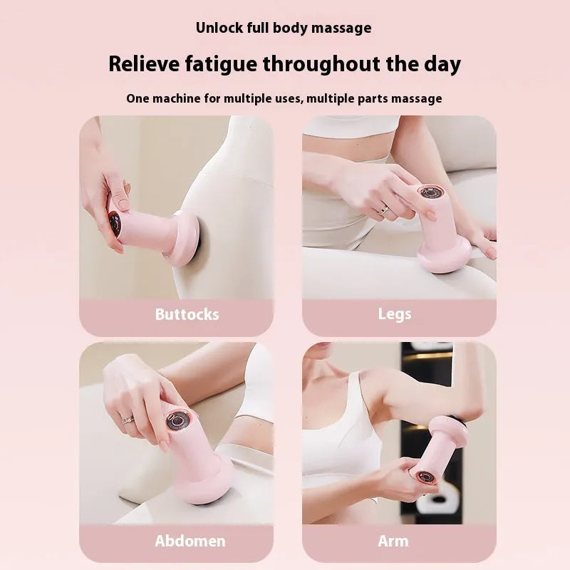 USB electric massager for cervical spine, waist, back and leg in pink, white or black