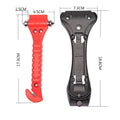 Red car emergency hammer with window breaker and seatbelt cutter made from ABS and carbon steel