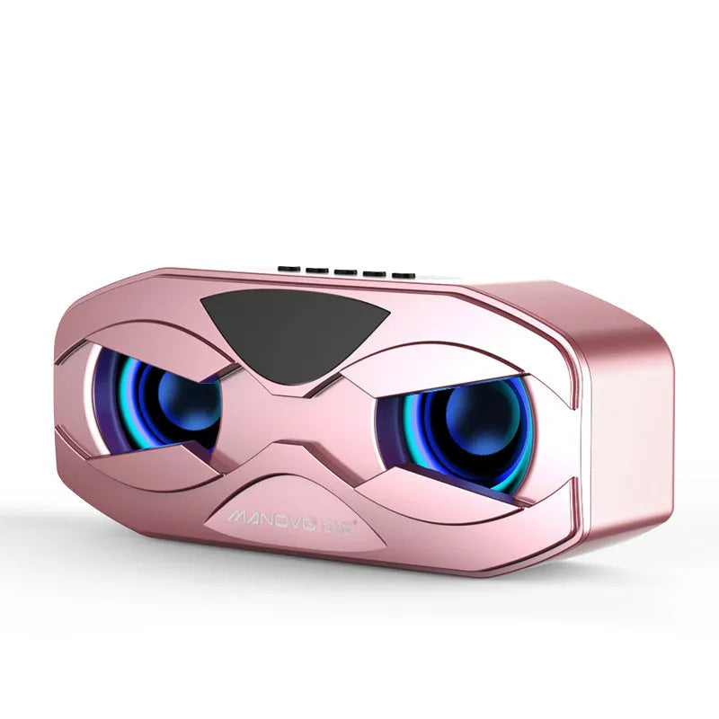 M5 Bluetooth subwoofer small speaker with colourful light, plastic body, 175x73.5x54mm