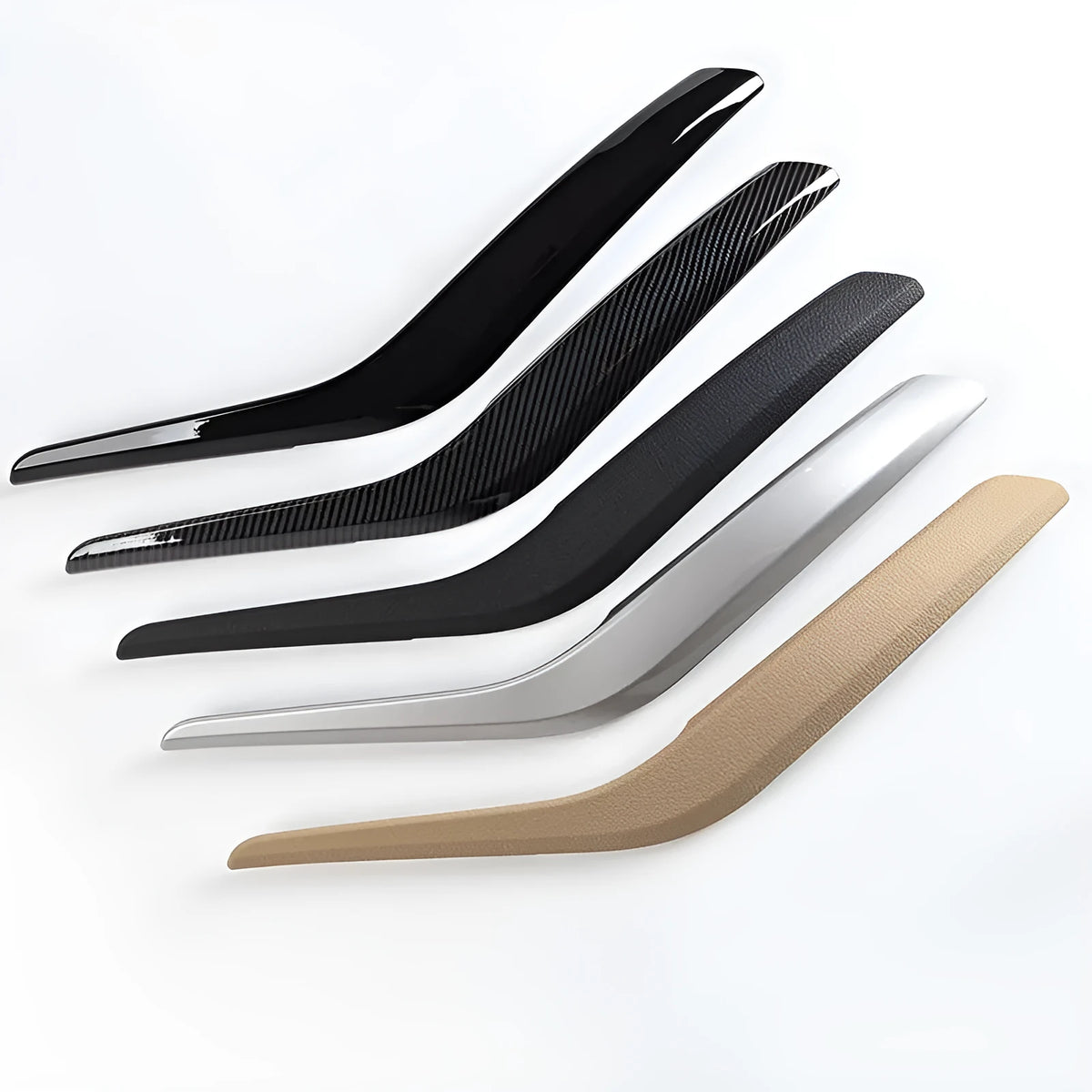 BMW car door handle in carbon fibre pattern black colour ABS PC material replacement part