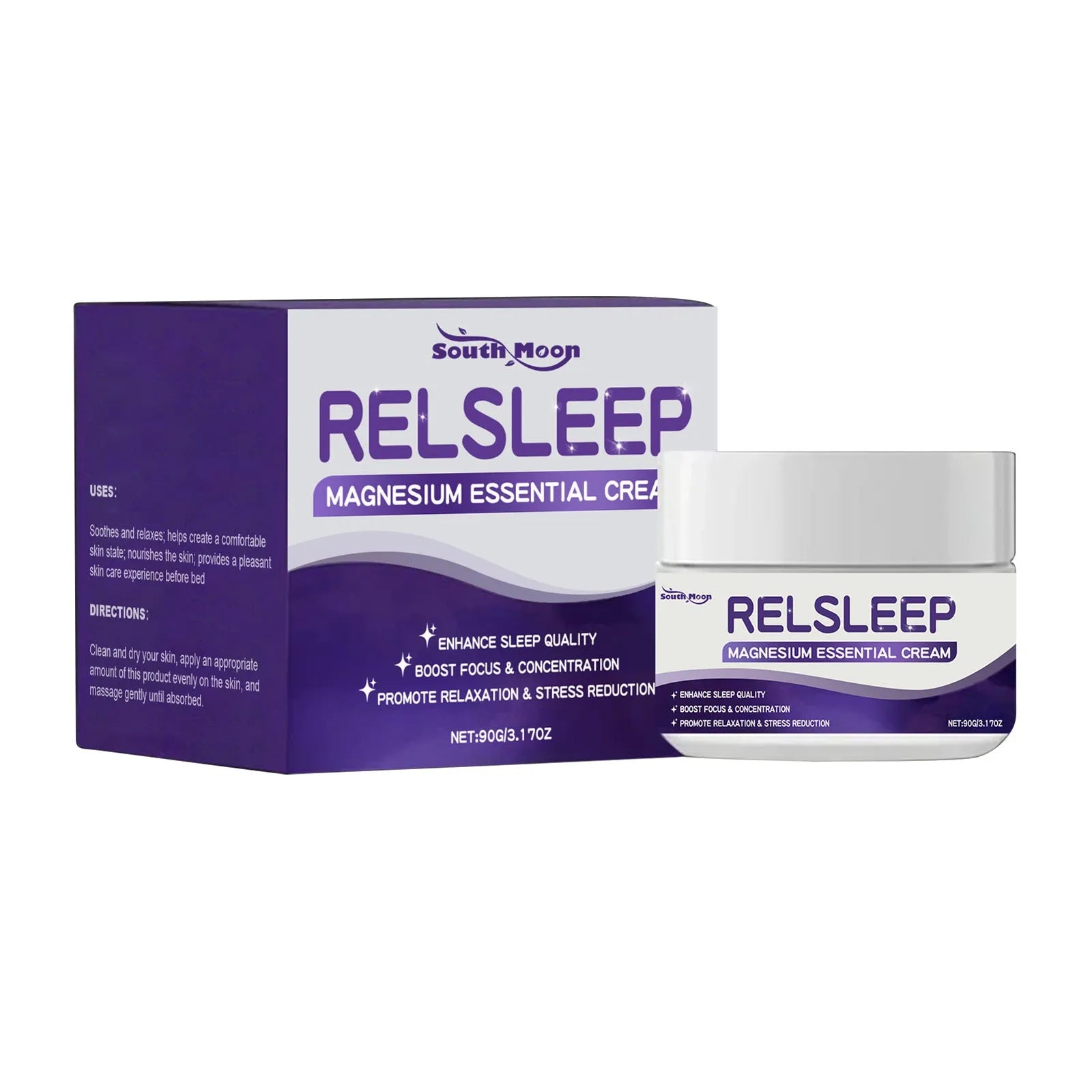 Sleep Magnesium Essence Cream 90g container with honey and magnesium sulfate formula