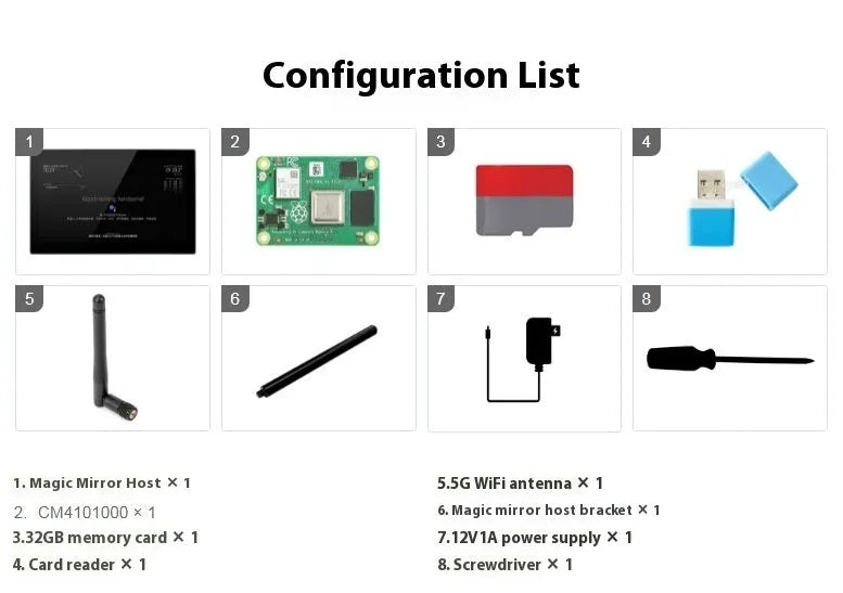 13.3 inch integrated voice assistant display with touchscreen and Raspberry Pi CM4 control in ABS housing