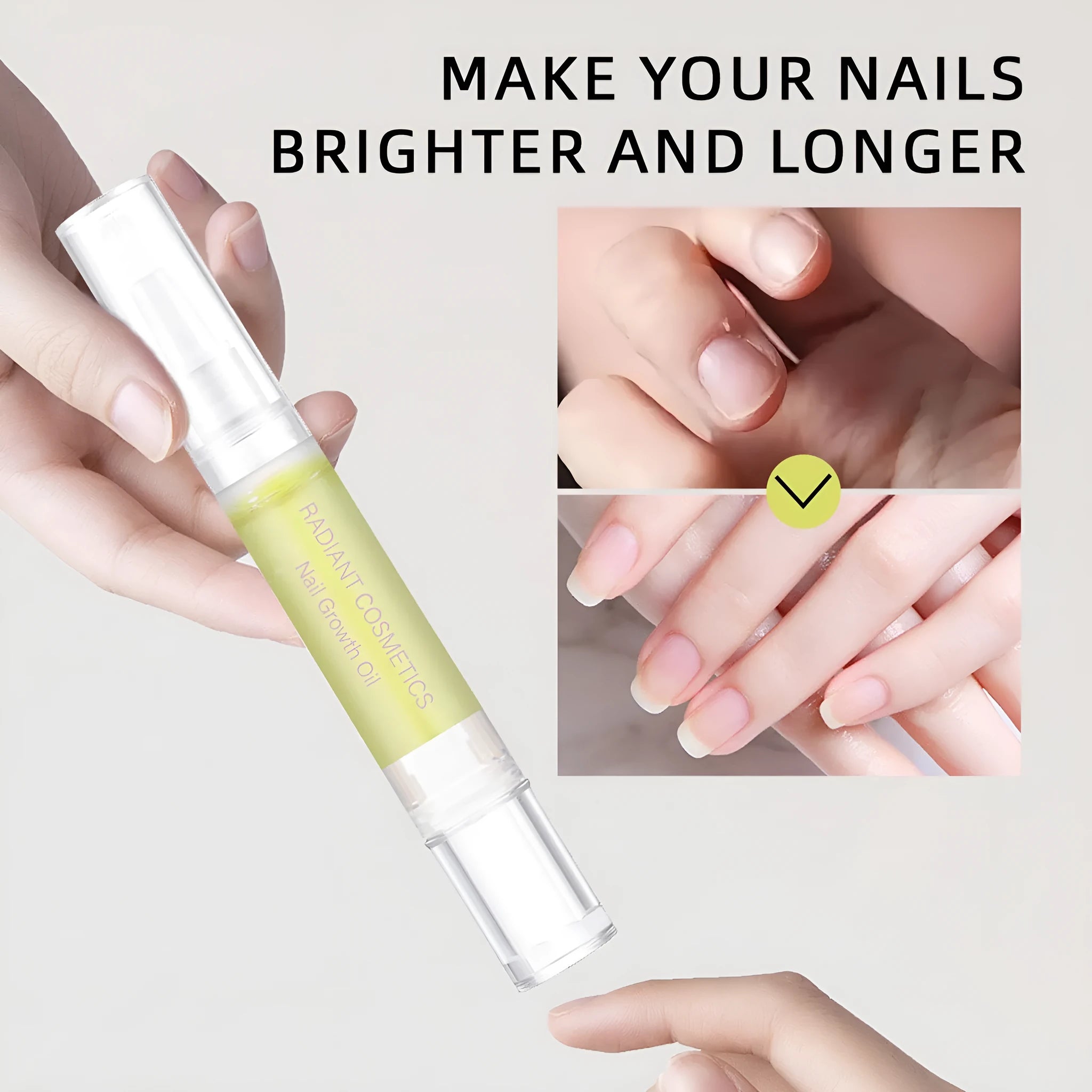 3ml bottle of nail growth treatment oil with moisturising formula