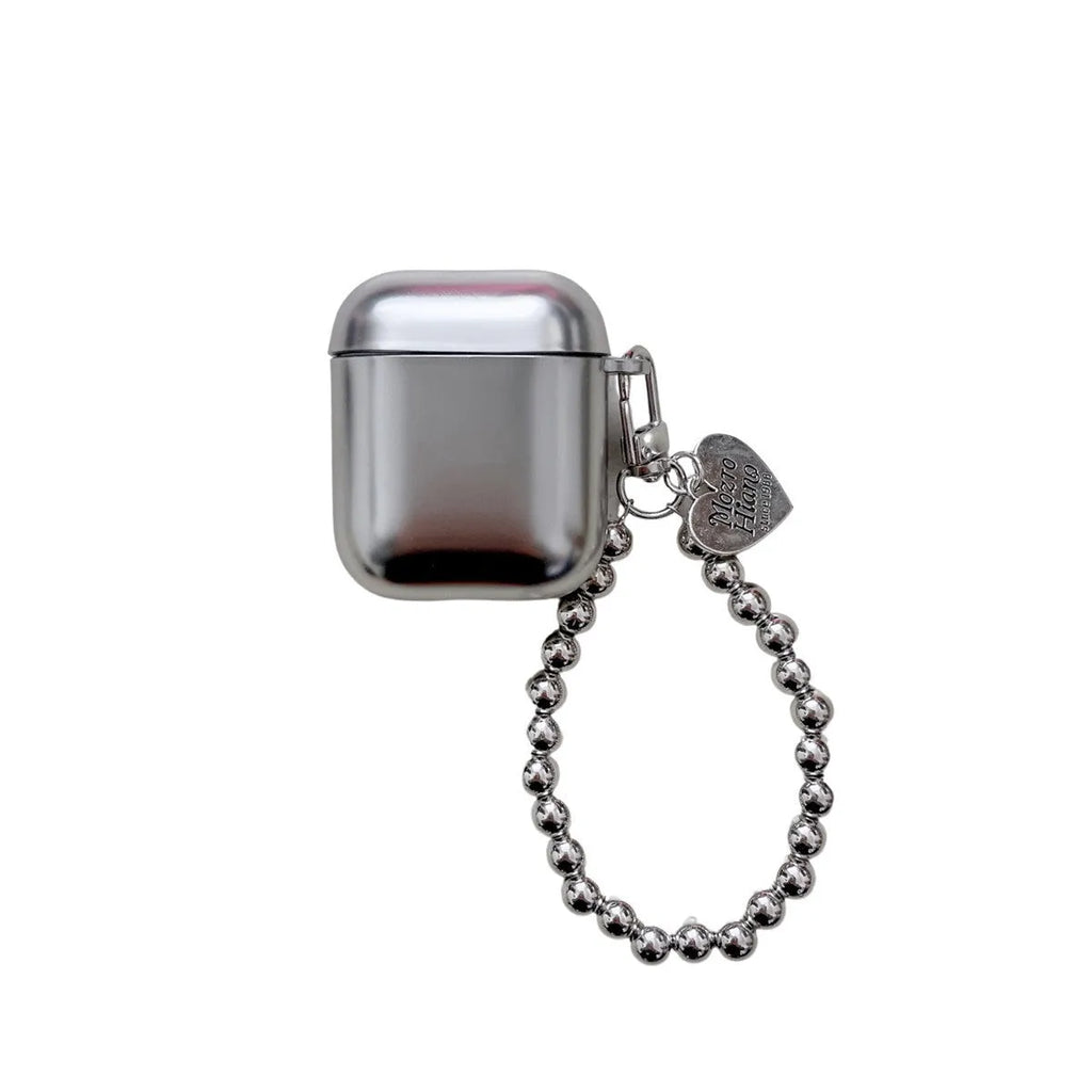 Matte plating TPU protective case for Apple AirPods showing electroplating finish