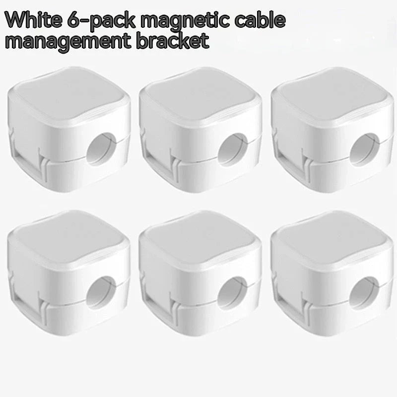 Premium Magnetic Cable Organizer for under desk, adjustable cord holder and wire management system