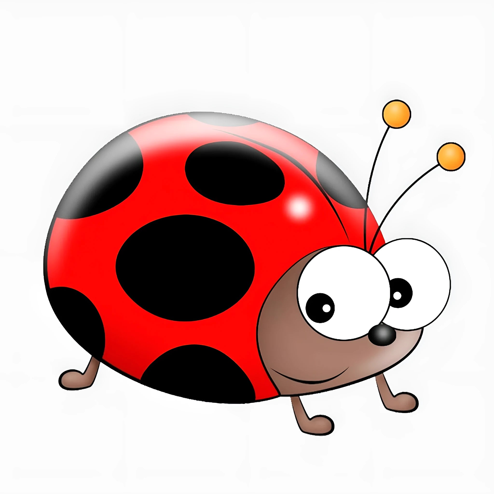 LADYBIRD cartoon design PVC car window sticker decal measuring 14.5cm