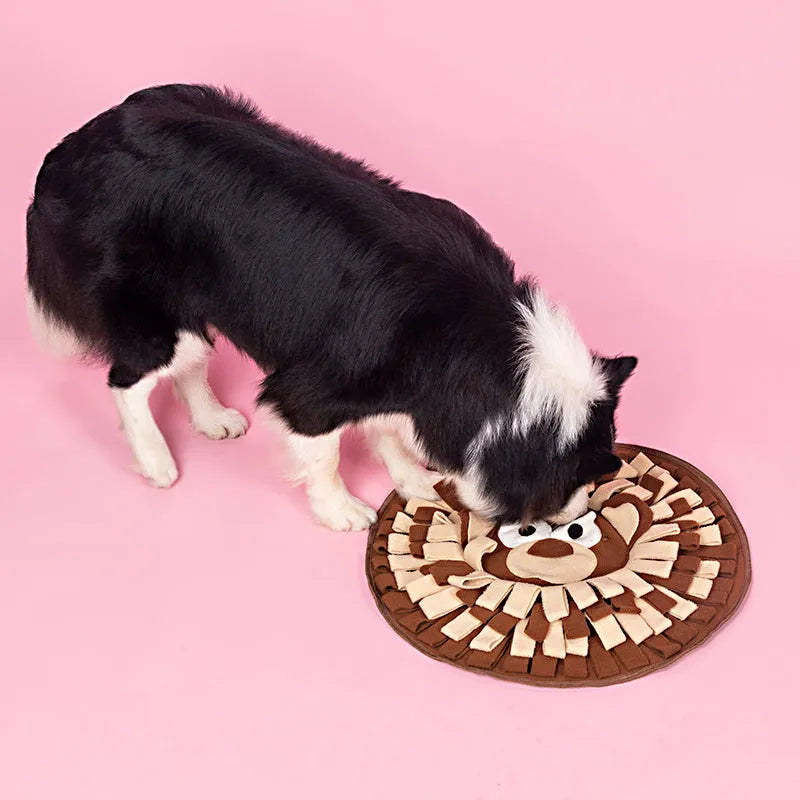 50 x 50cm polar fleece snuffle mat for dogs and cats with interactive foraging and training use