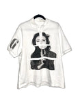 Short-sleeved polo shirt with printed pattern design in straight cut polyester construction