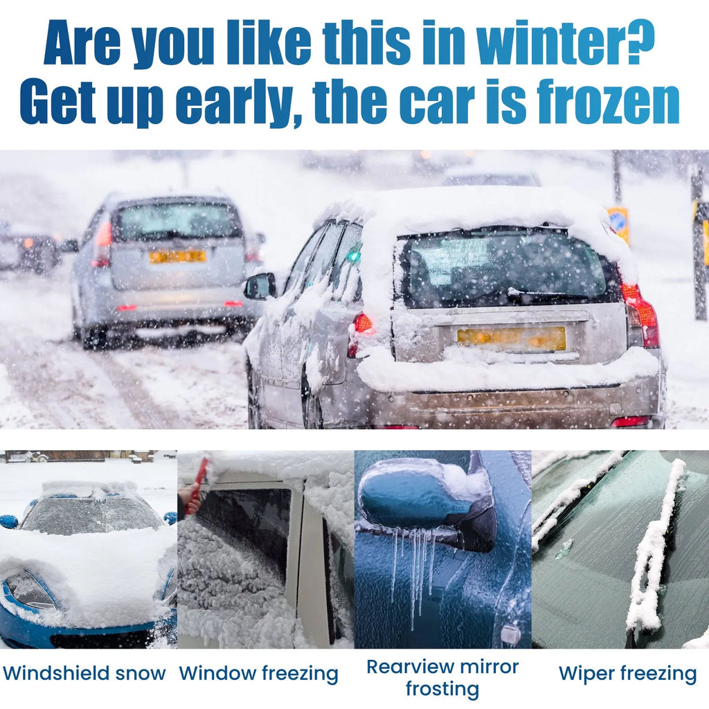 60ml car windscreen de-icer spray can for winter ice removal measuring 9.3 by 13.8 centimetres