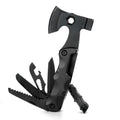 Multifunctional outdoor axe and camp hammer with high carbon steel head, 161mm length, red black blue and gun gray options