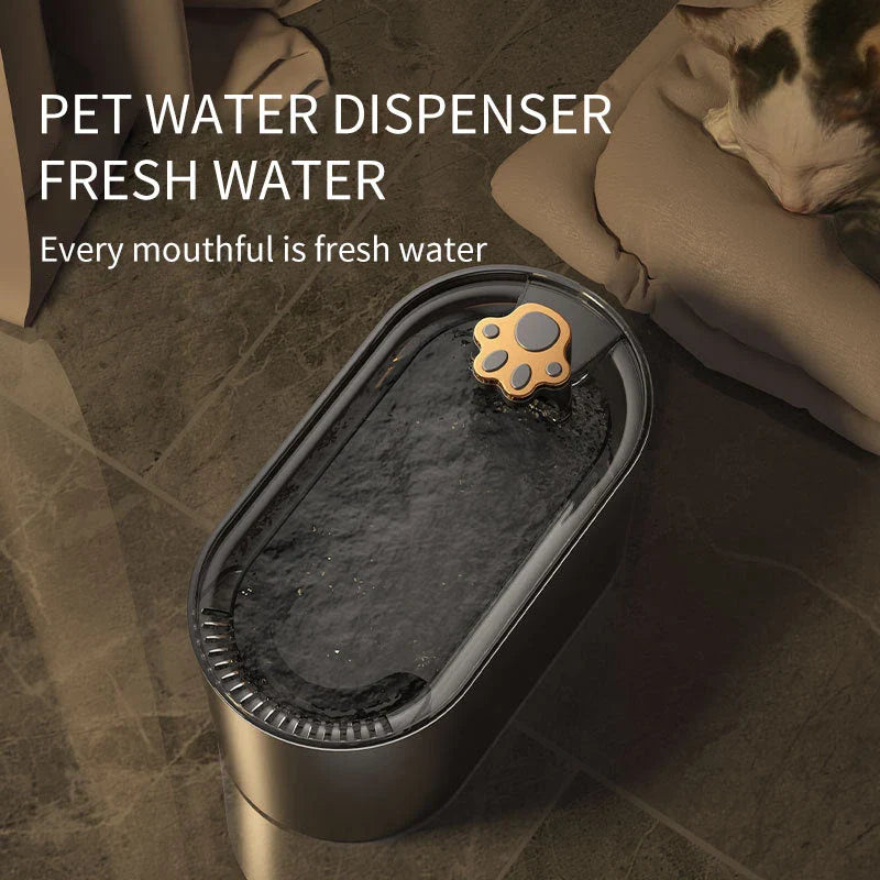 Quiet, Efficient Pet Water Fountain with LED Lights and 3-Liter Capacity for Cats and Dogs