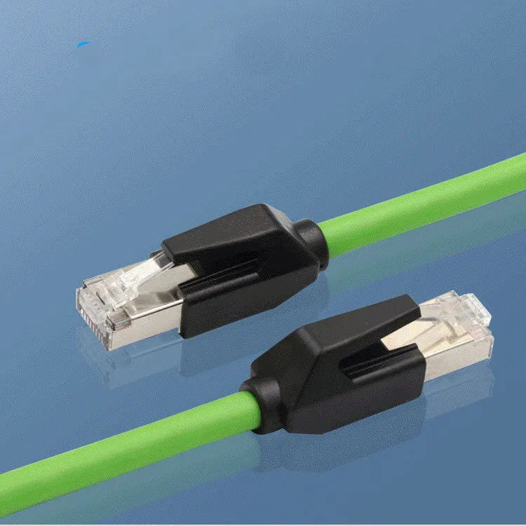 Gaorou Super Category 6 Gigabit double-shielded network cable in black with RJ45 connectors