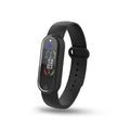 Black and white electronic mosquito repellent bracelet with USB charging port on silicone wristband