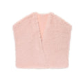 Short faux fur vest for women in beige colour, autumn fashion layering piece