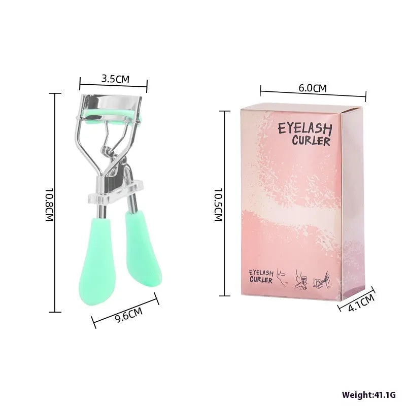 A4 manual eyelash curler with black ribbon comb attachment