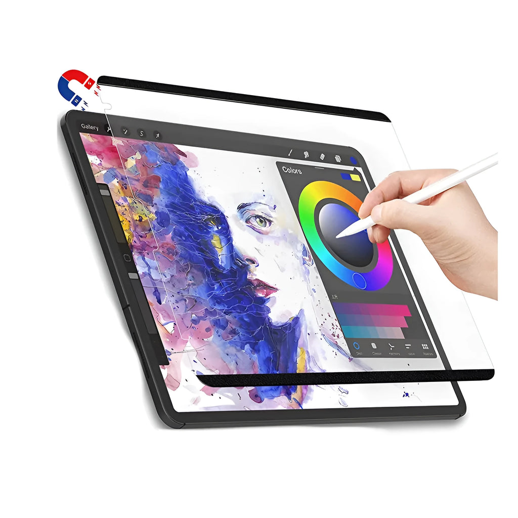 Flat frosted magnetic handwriting painting film for iPad, PET material, matte anti-reflective finish, multiple sizes available