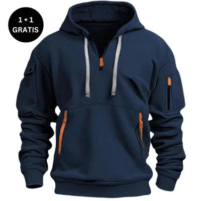 Stylish dropped shoulder hooded sweatshirt in multiple color options for men and women