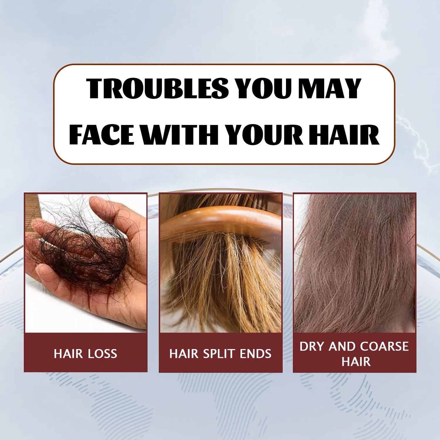 Hair oil bottle 120g for hair growth and anti hair loss with frizz control