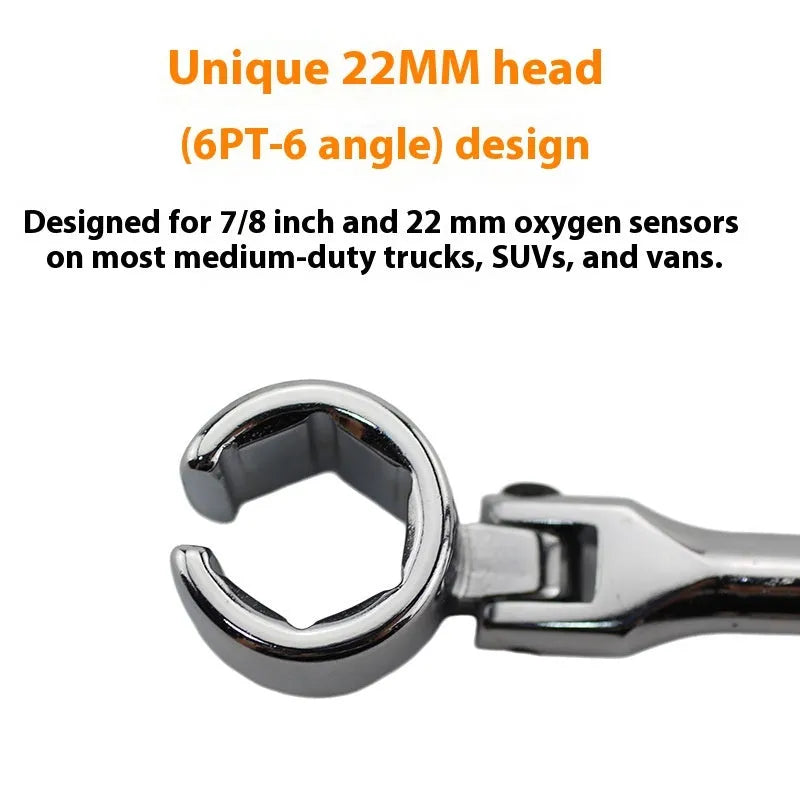 22mm hexagonal oxygen sensor removal tool with 270mm chromium vanadium steel construction