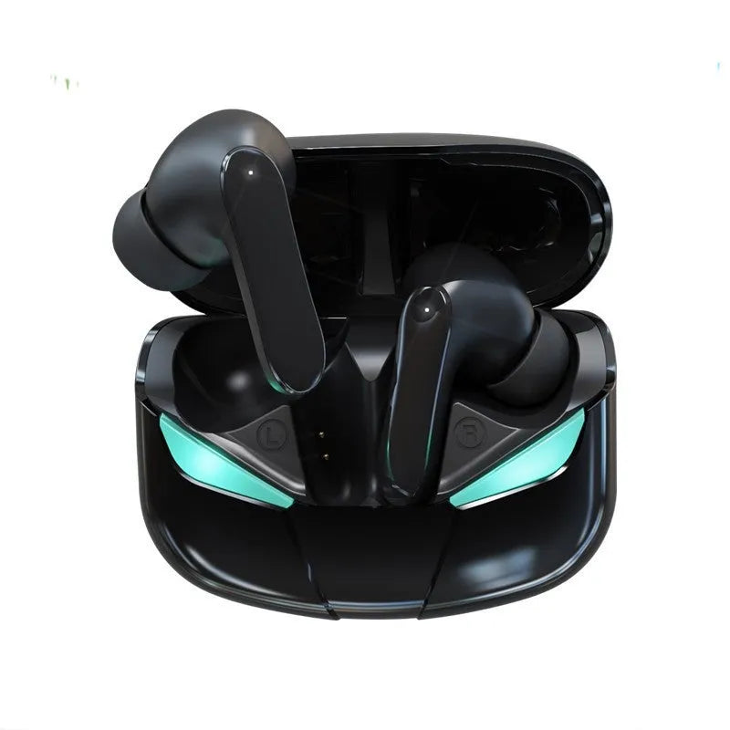 Wireless TWS sports headphones in neutral-white or neutral-black colours