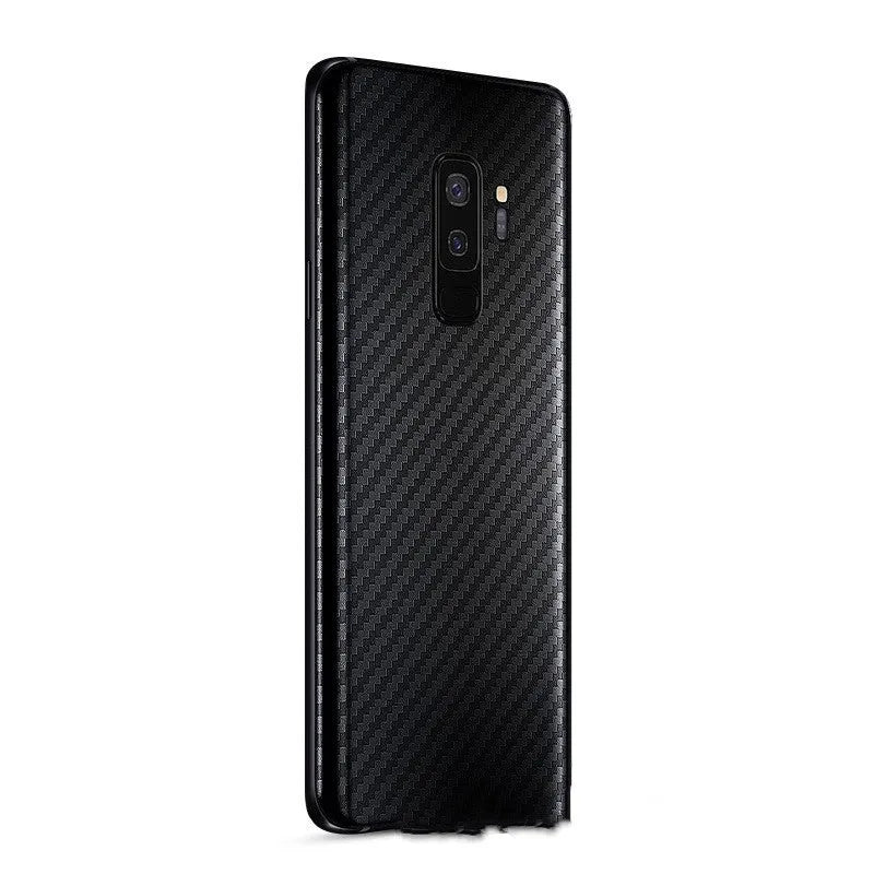 Anti scratch carbon fibre rear film for Samsung phone in matte PVC finish