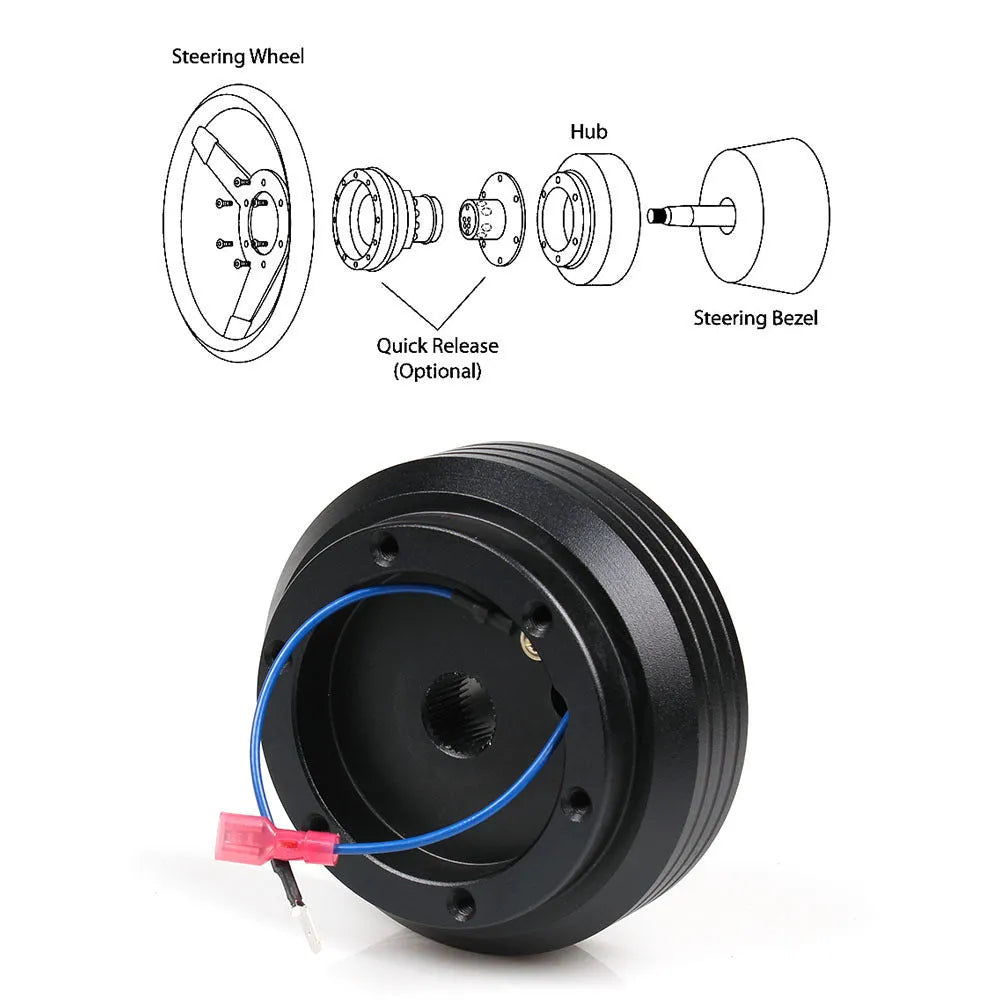 Black Honda Civic EK130H EG110H steering wheel base for car modification