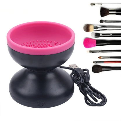 Premium Electric Makeup Brush Cleaner - Portable, Automatic, Versatile for All Brush Types