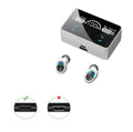 Sports wireless Bluetooth headset TWS in-ear black with breathing light and LED display