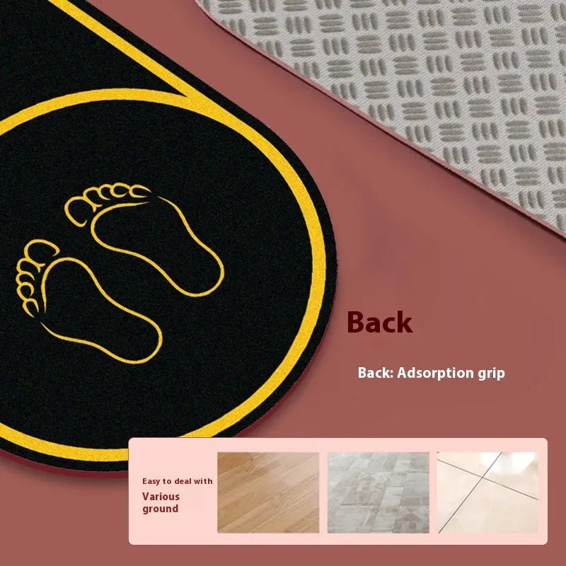 Black or pink faux leather yoga mat with 6mm thickness and non-slip surface