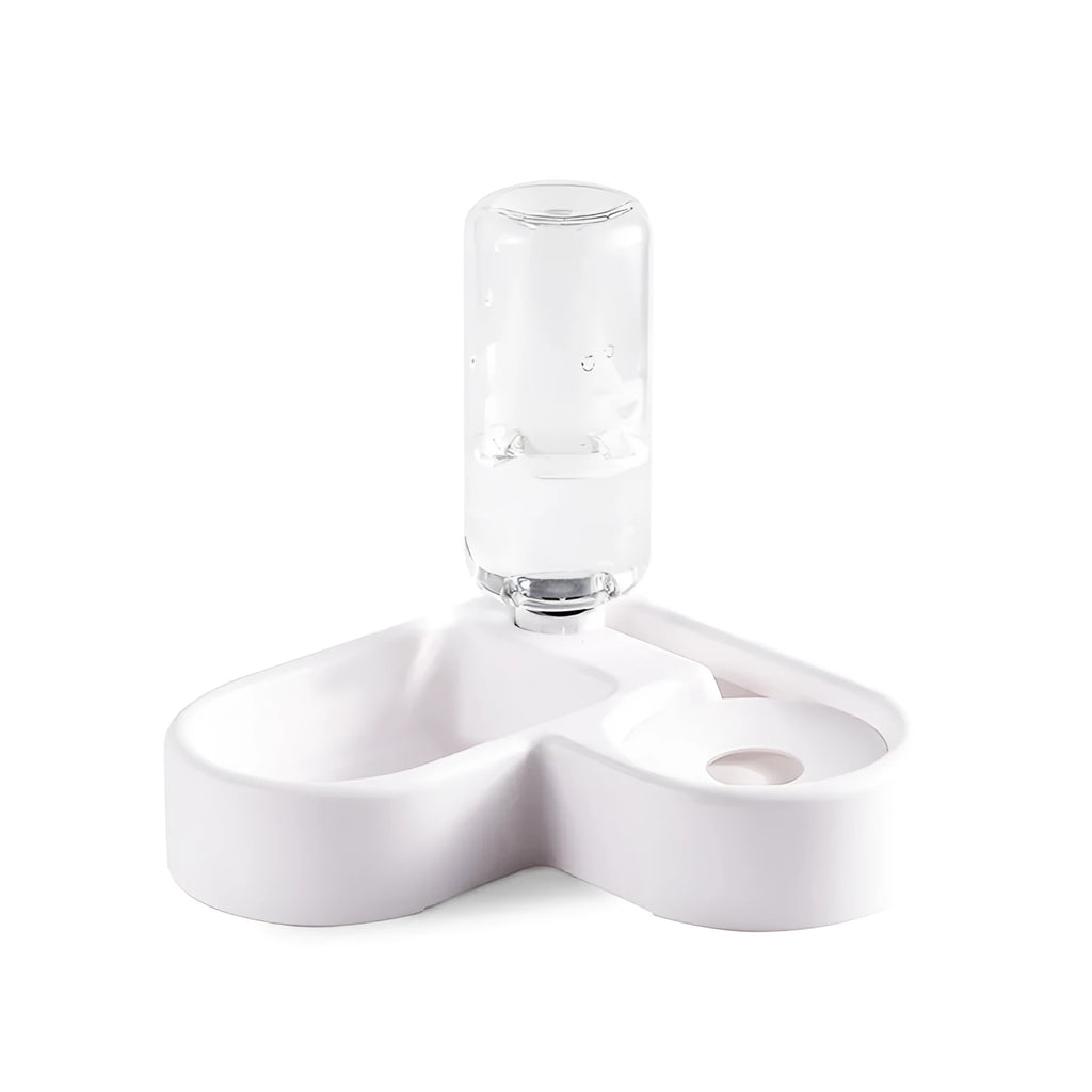 White cat water fountain with food-grade materials and 2.5 litre capacity