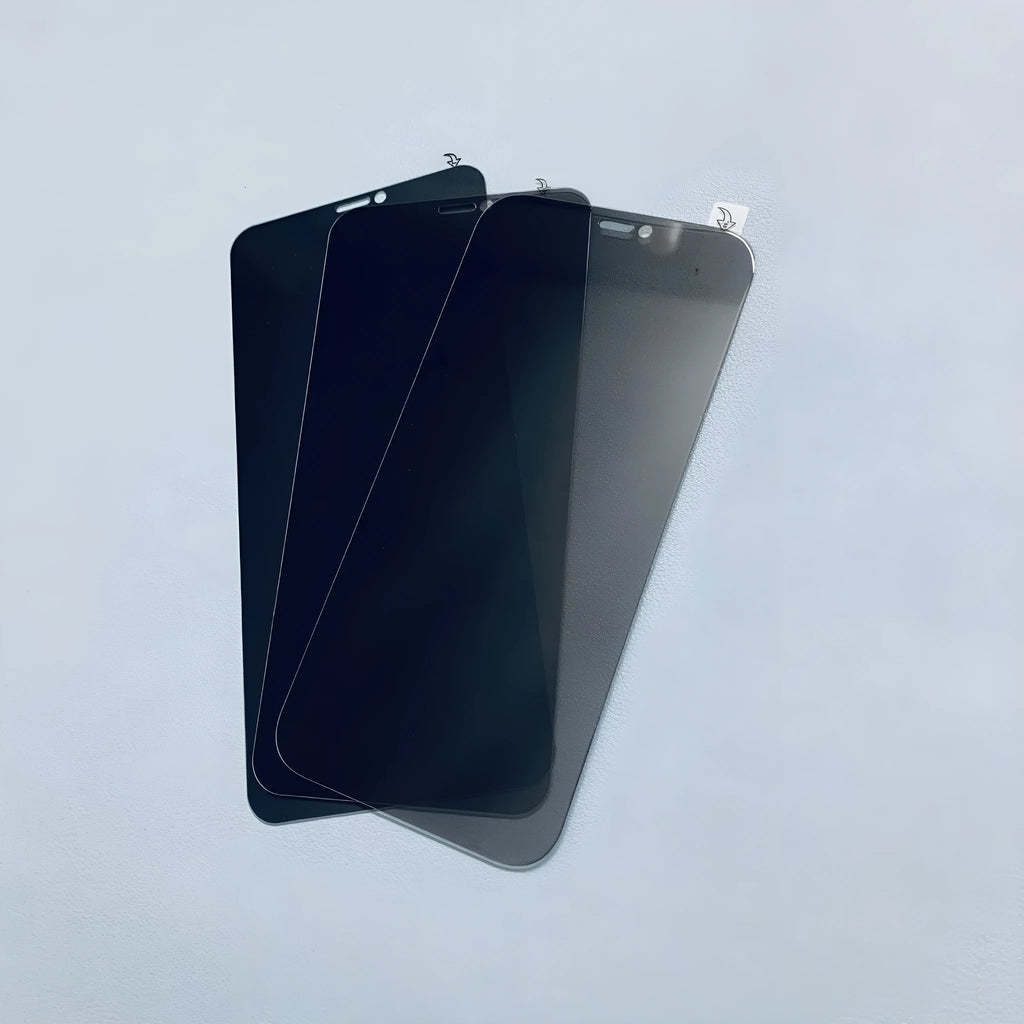 iPhone privacy screen protector with anti-peeping tempered glass film