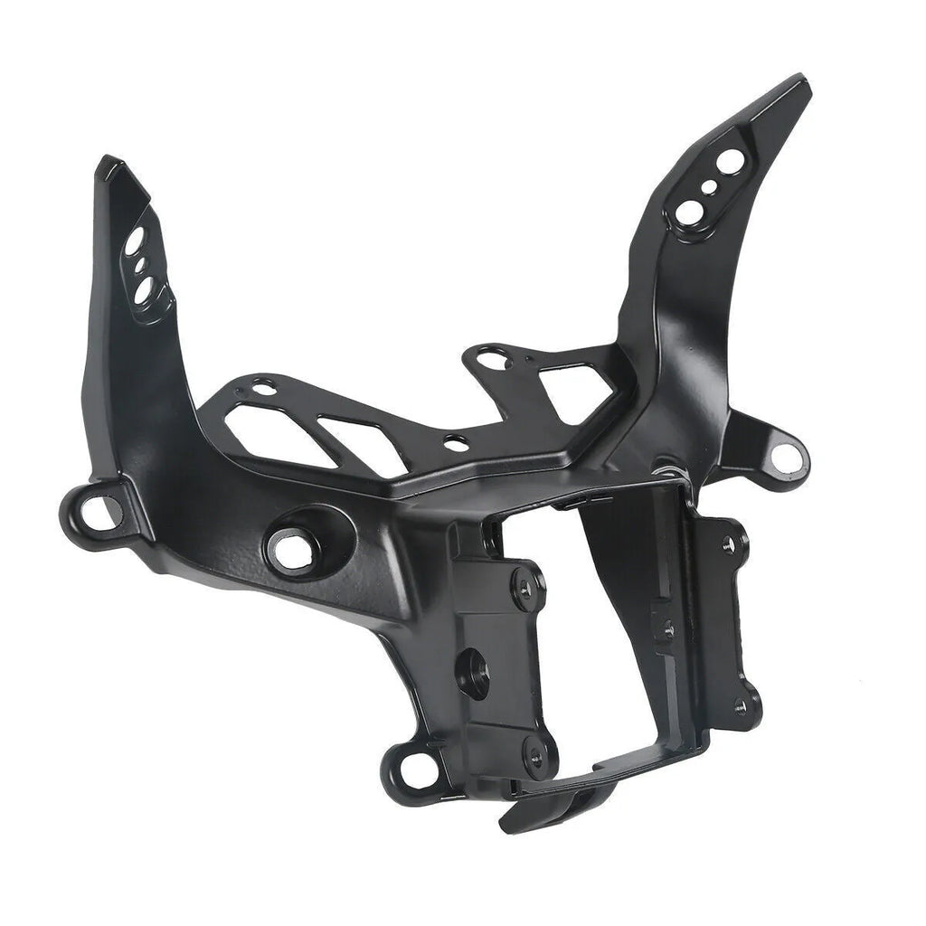 Black heavy aluminium headlight bracket for BMW S1000RR motorcycle
