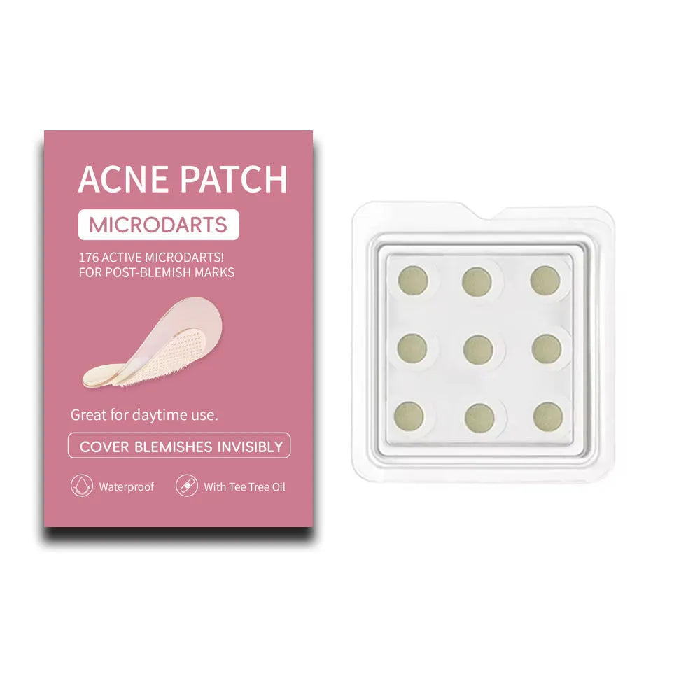 9-piece acne patch set for pimple treatment with mild non-irritating formulation