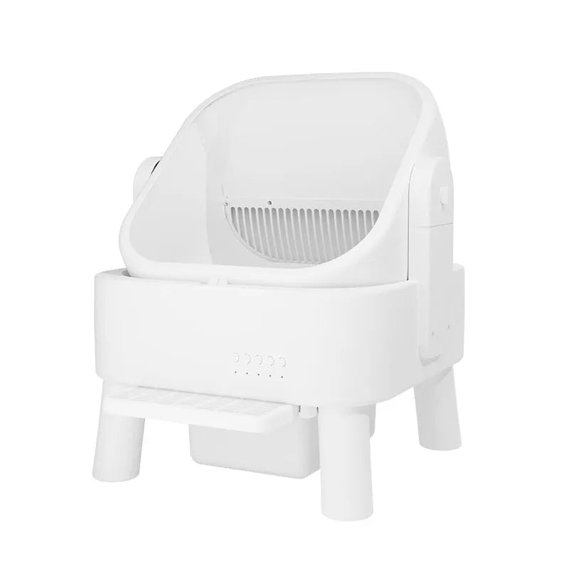 Fully automatic intelligent litter box, closed oversized 51 x 51 x 67cm, WiFi 2.4GHz, 9L storage, PP POM stainless steel